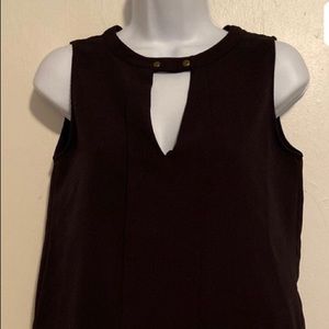 Zara basic black sleeveless top NWT